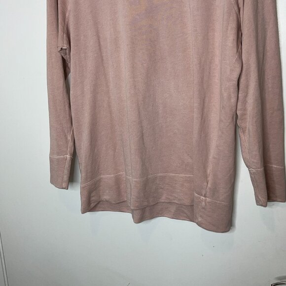 James Perse Womens Pink Long-Sleeve Supima Cotton Top Size M - Picture 3 of 10